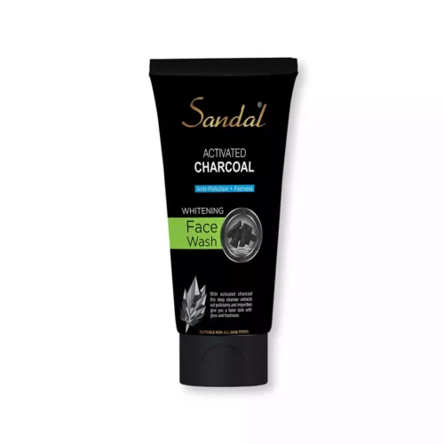 sandal charcoal face wash