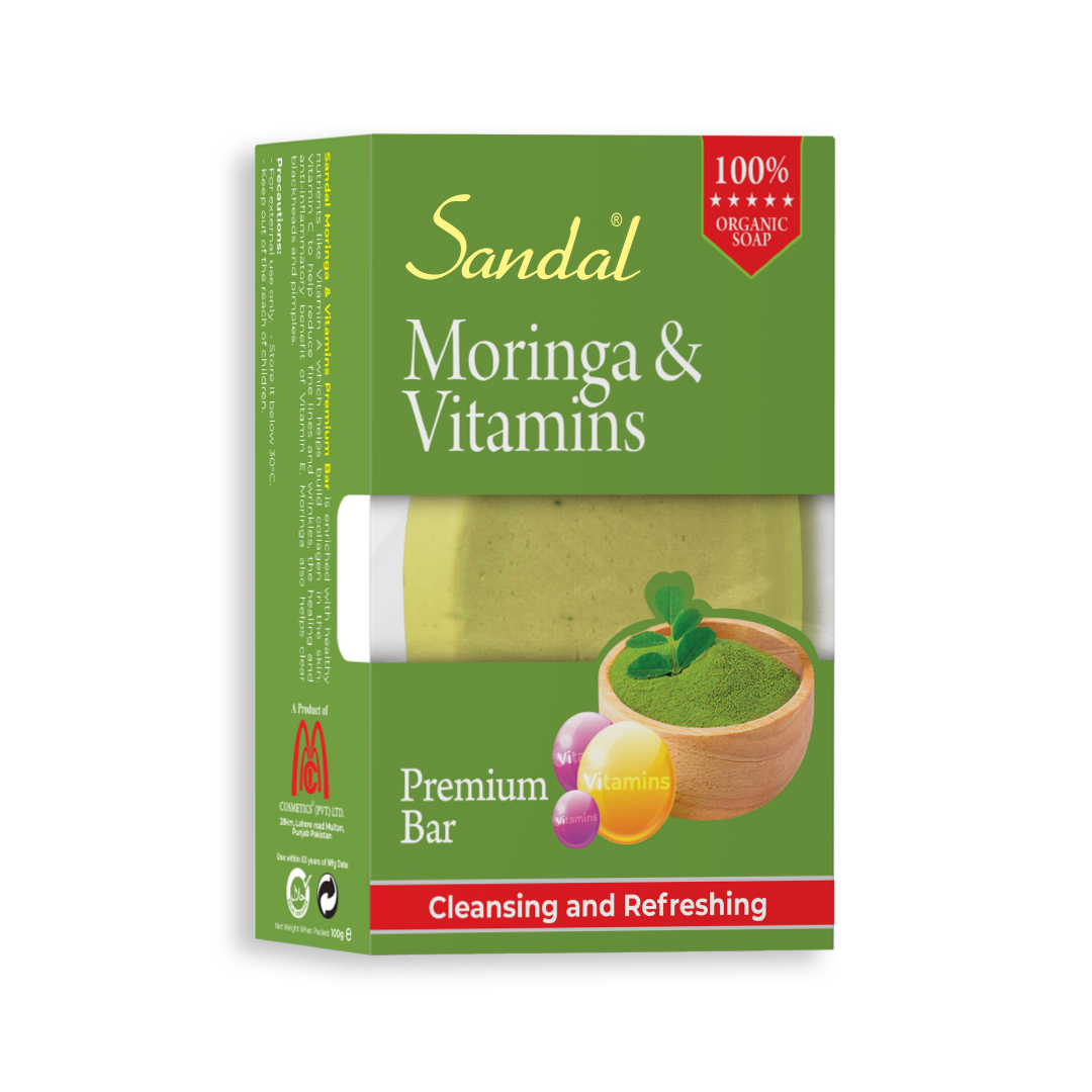 6 Sandal Moringa & Vitamins Premium Bar